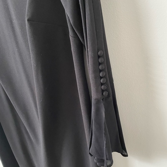Calvin Klein black cocktail dress with bell sleeves sz 16- NWT - Picture 2 of 4